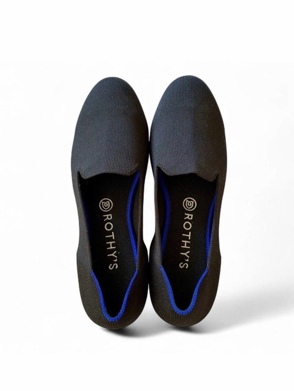 Rothy's The Loafer Slip-On Black Knit Flats Size 8.5